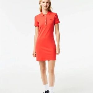 Lacoste Women's Slim Fit Stretch Mini Piqué Polo Dress